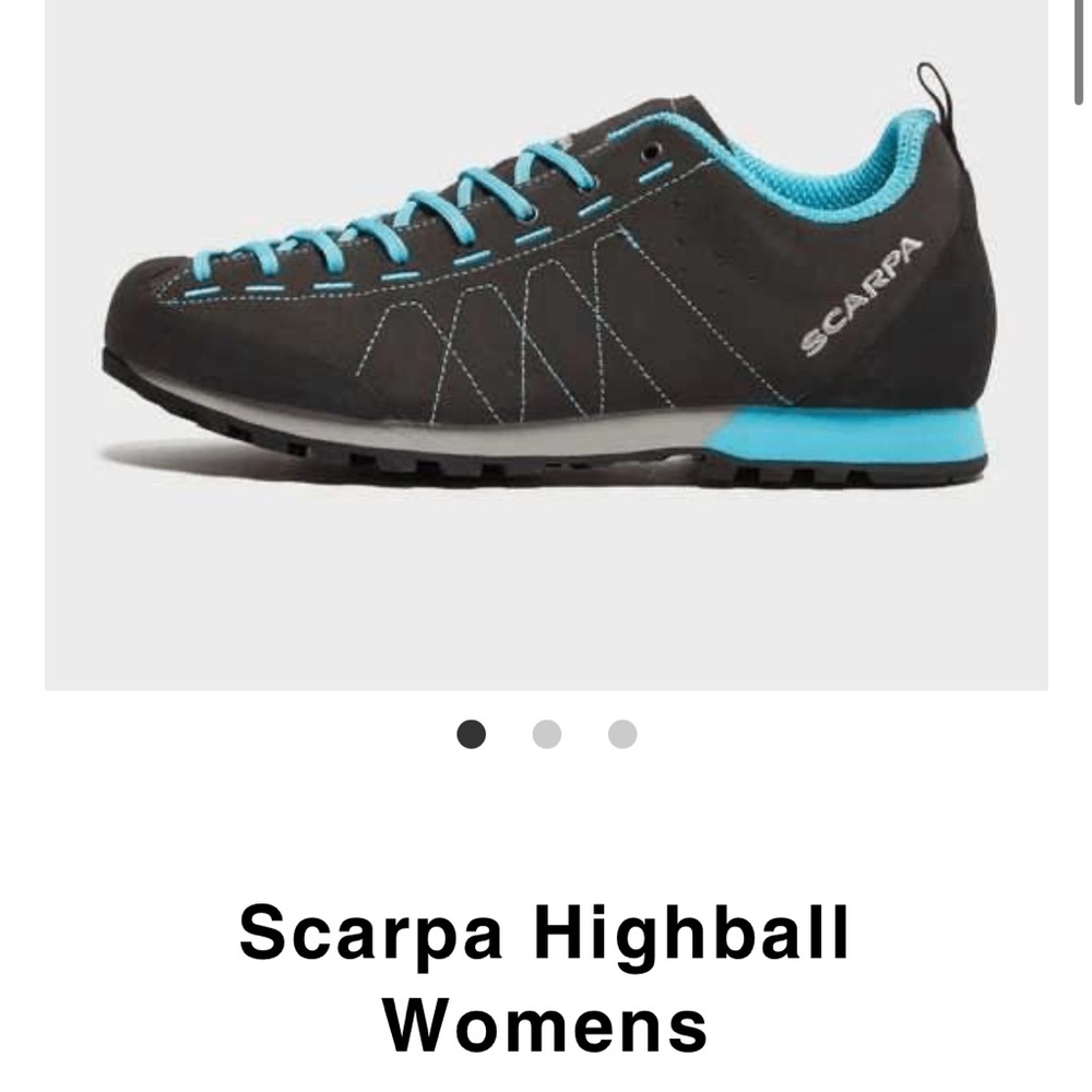 Scarpa Highball Size 40 (US 7.5) Woman Blue and Dark Grey